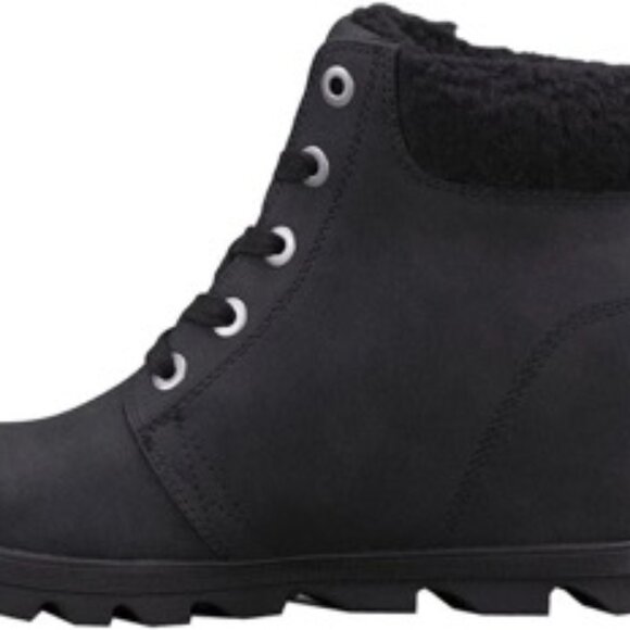 Lugz Marsella Fleece Boots Black Fashion Concealed Wedge Heel Women's Size 11 M - Picture 3 of 5